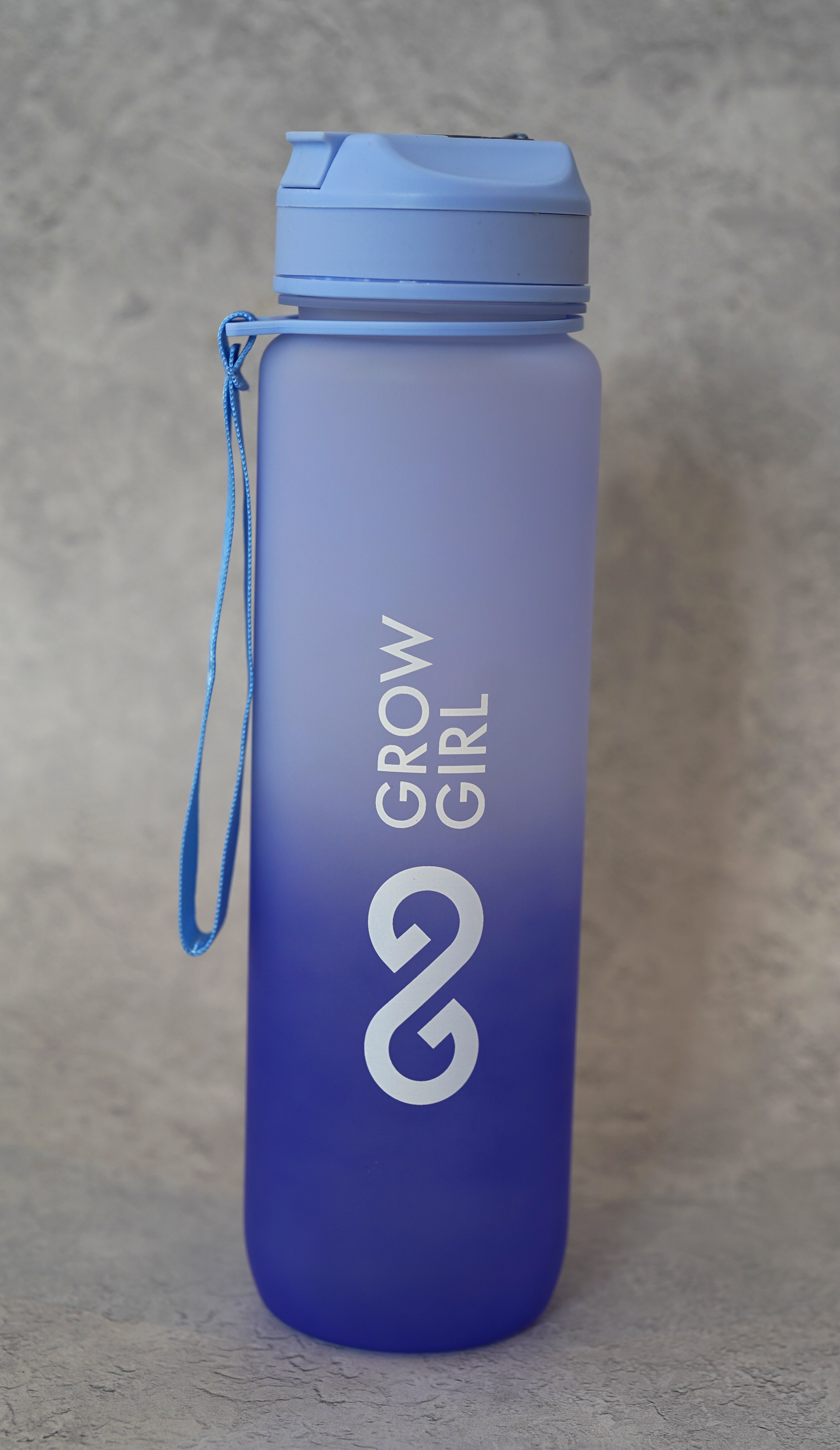Grow Girl Water Bottle - Blue Gradient 1 Litre